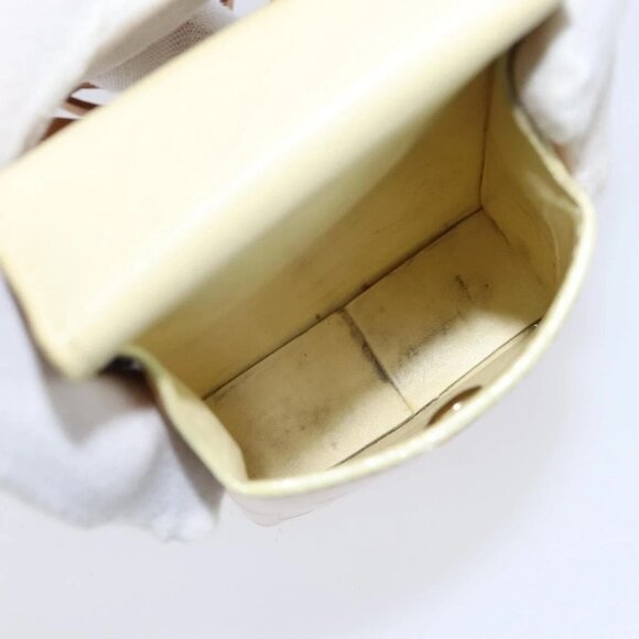 LOUIS VUITTON Monogram Vernis Walker Wallet Lime Yellow LV Auth BA6985 - Picture 11 of 16